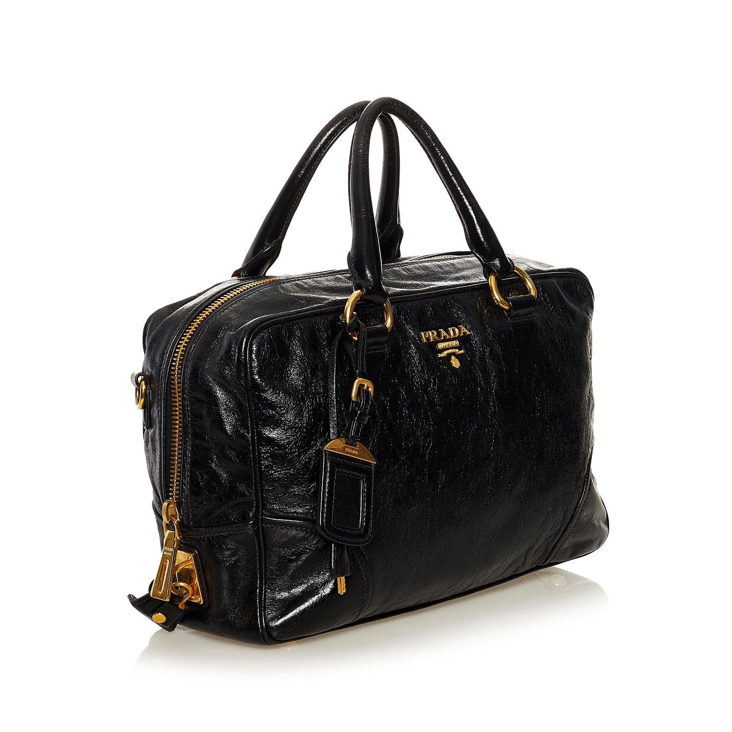 Prada Vitello Shine Satchel (SHG-37205)