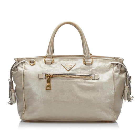 Prada Vitello Shine Satchel (SHG-OF4IHb)