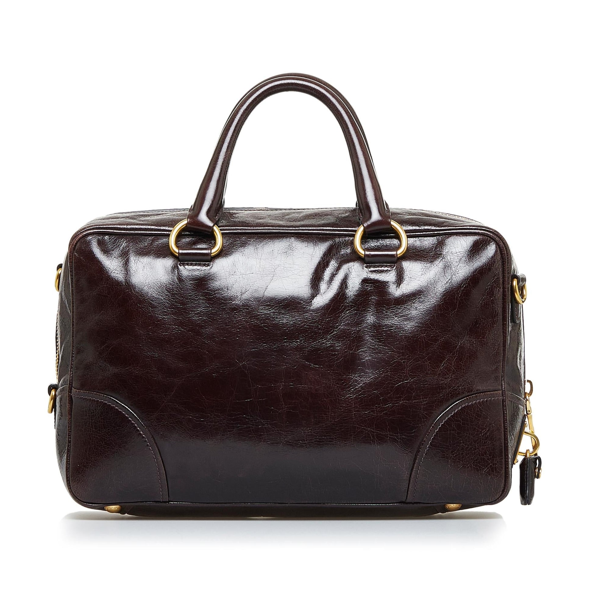 Prada Vitello Shine Satchel (SHG-SaINqk)
