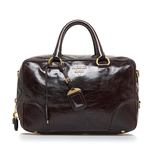 Prada Vitello Shine Satchel (SHG-SaINqk)
