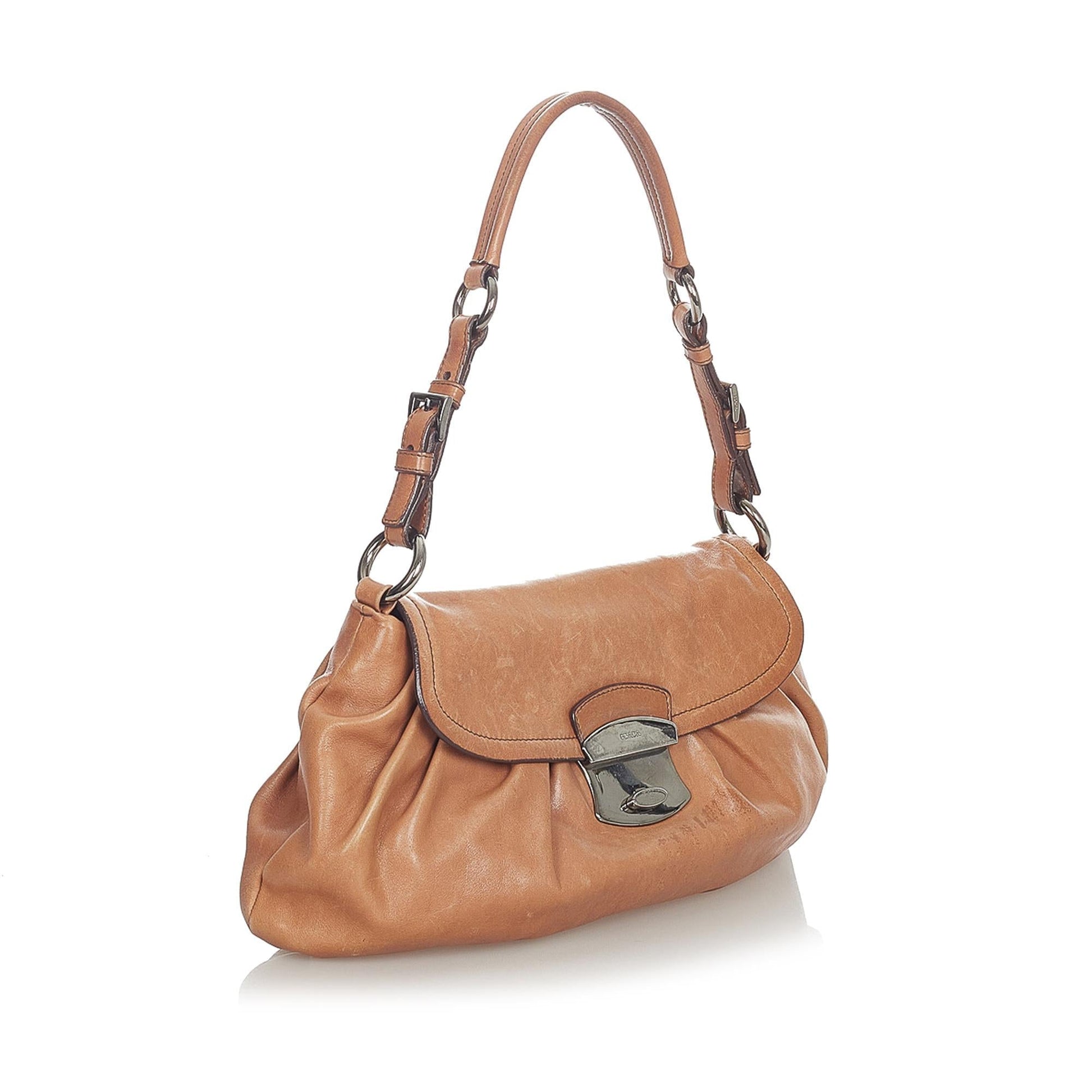 Prada Vitello Shine Shoulder Bag (SHG-31869)