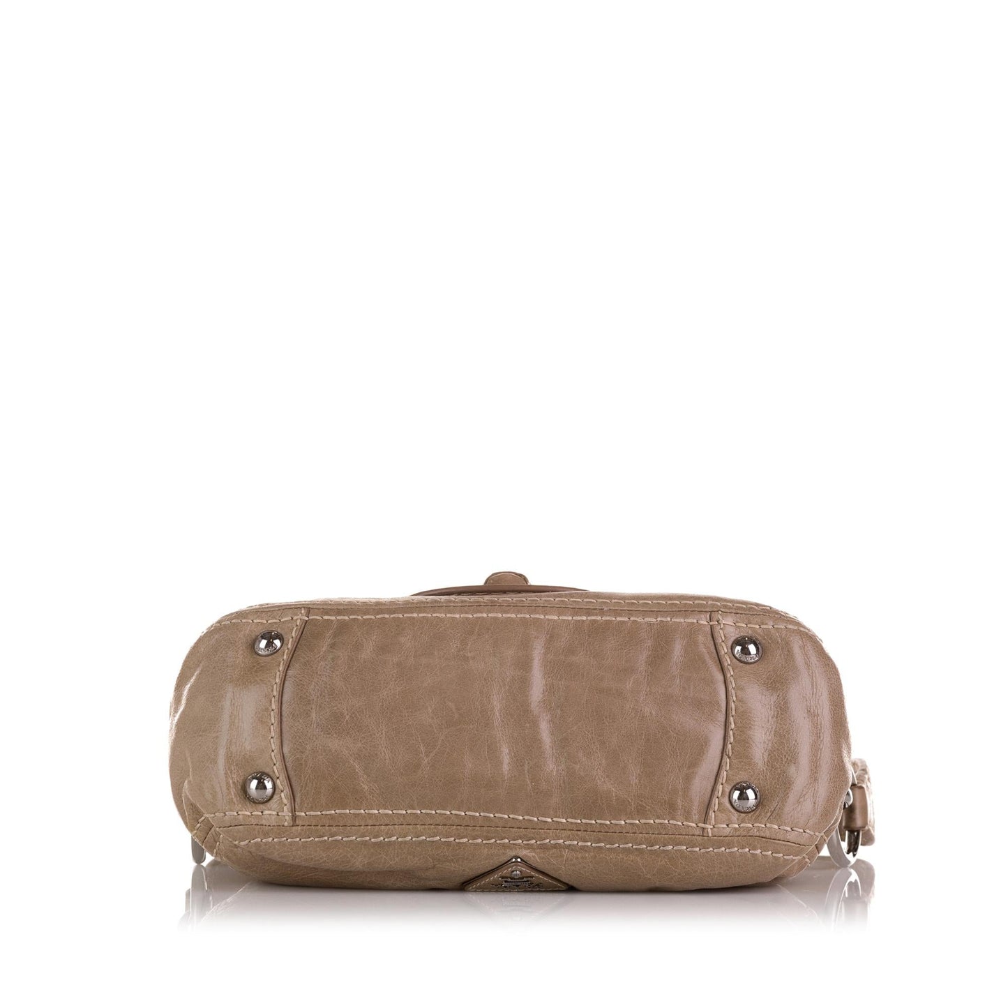 Prada Vitello Shine Turn Lock Baguette (SHG-kNYA2Z)