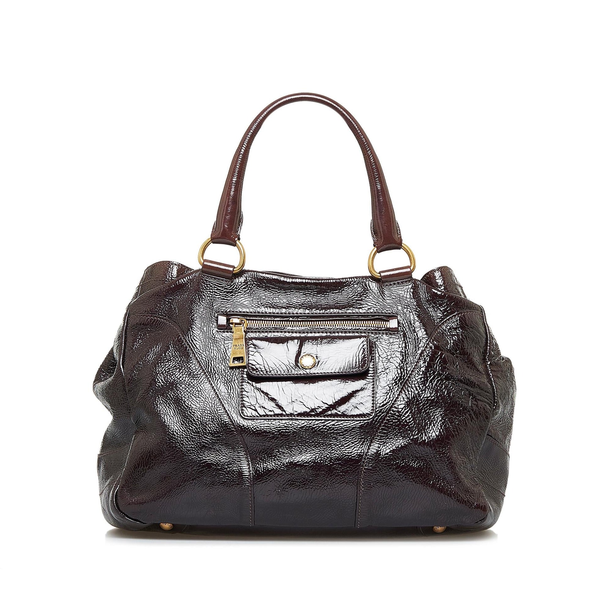 Prada Vitello Shine Zippy Tote Bag (SHG-ks2Rg4)