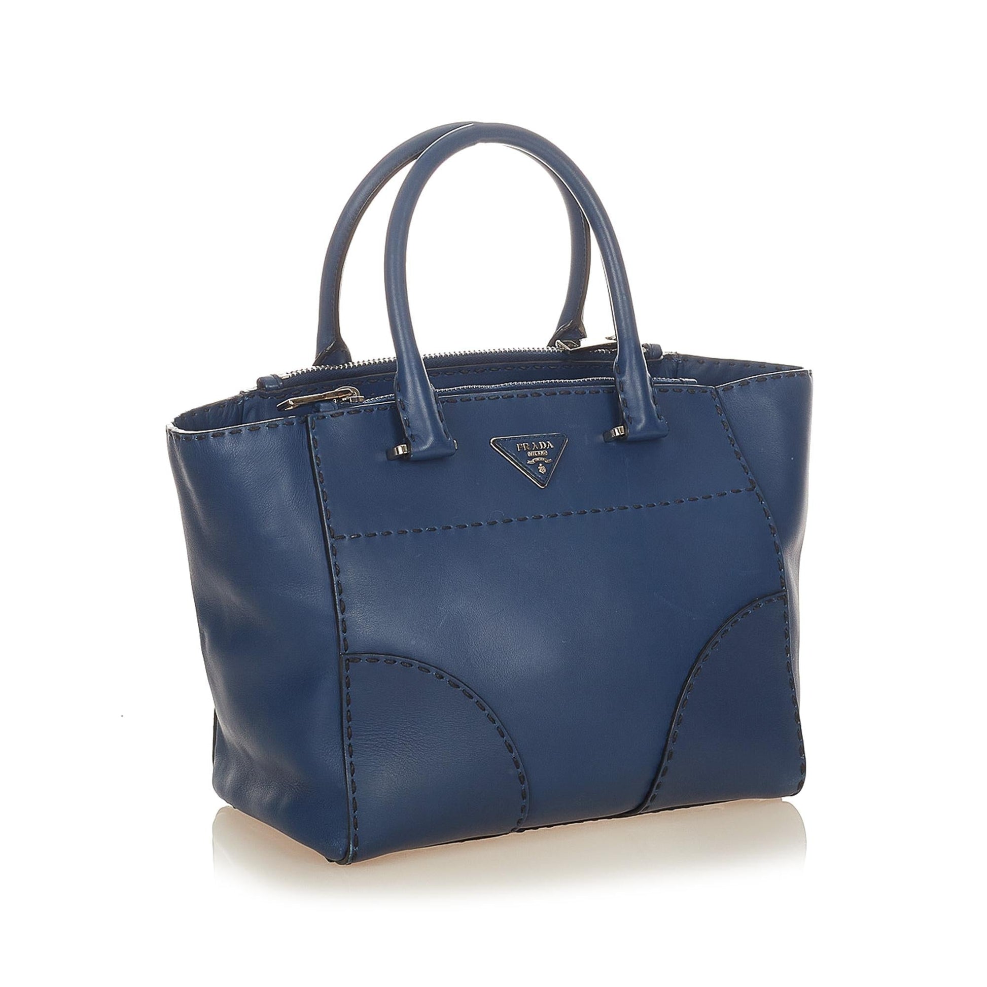 Prada Vitello Twin Pocket Satchel (SHG-31802)