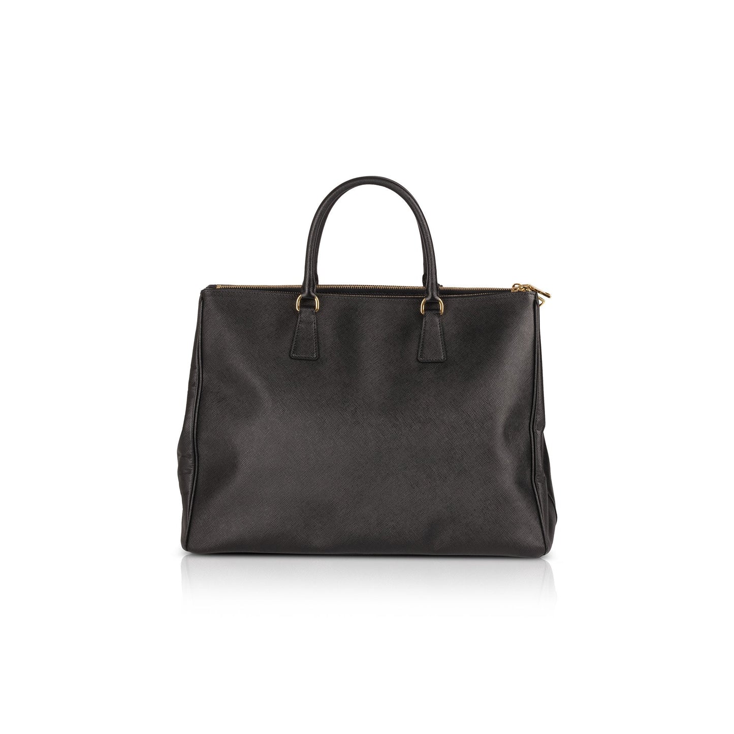 Prada XL Saffiano Lux Double Zip Tote