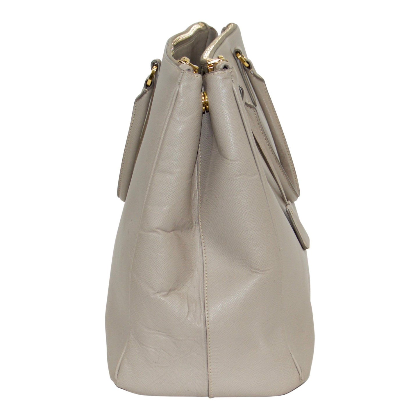Prada XL Saffiano Lux Double Zip Tote