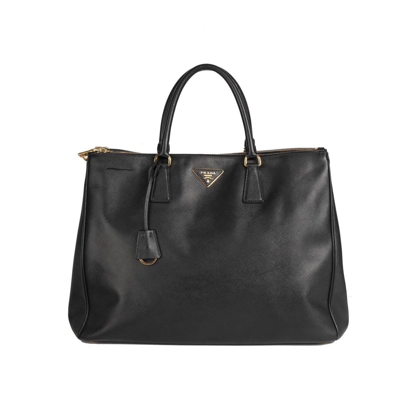 Prada XL Saffiano Lux Double Zip Tote