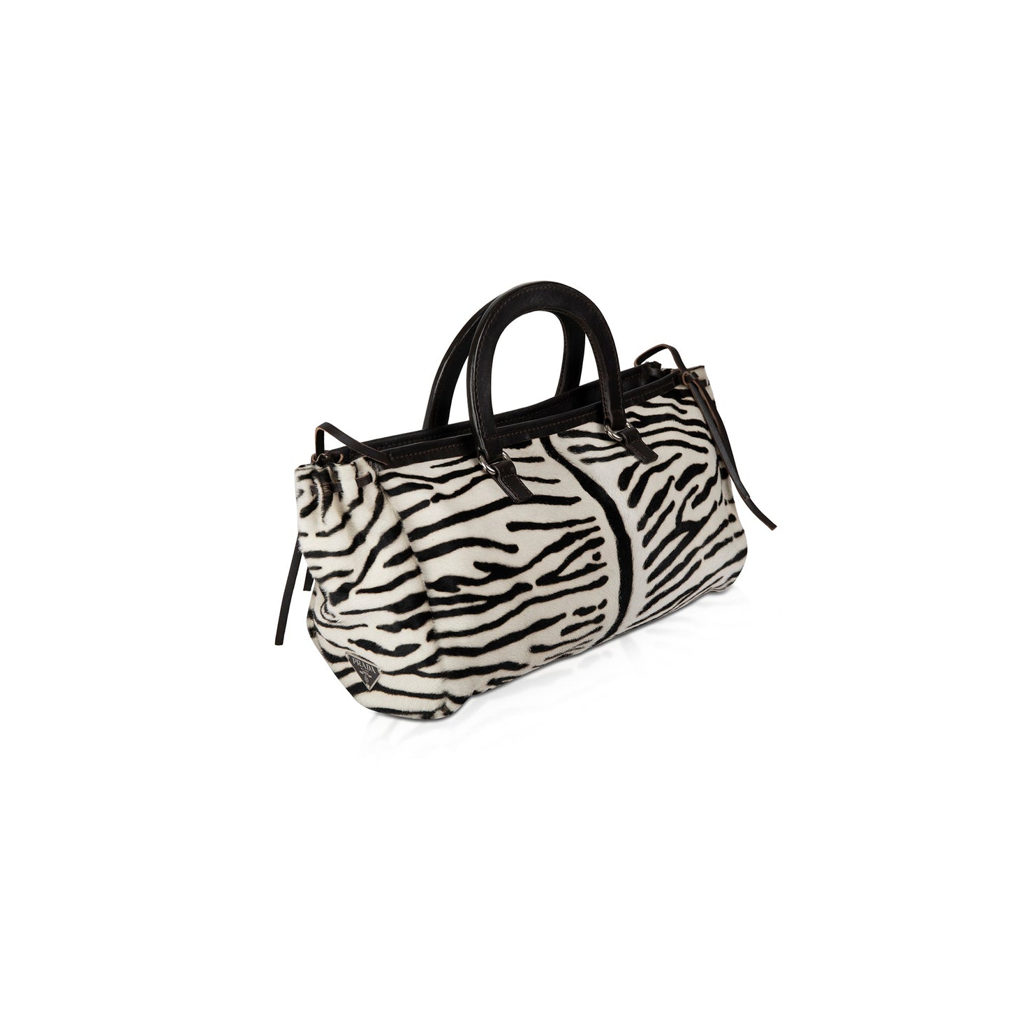 Prada Zebra Print Pony Hair Handle Bag
