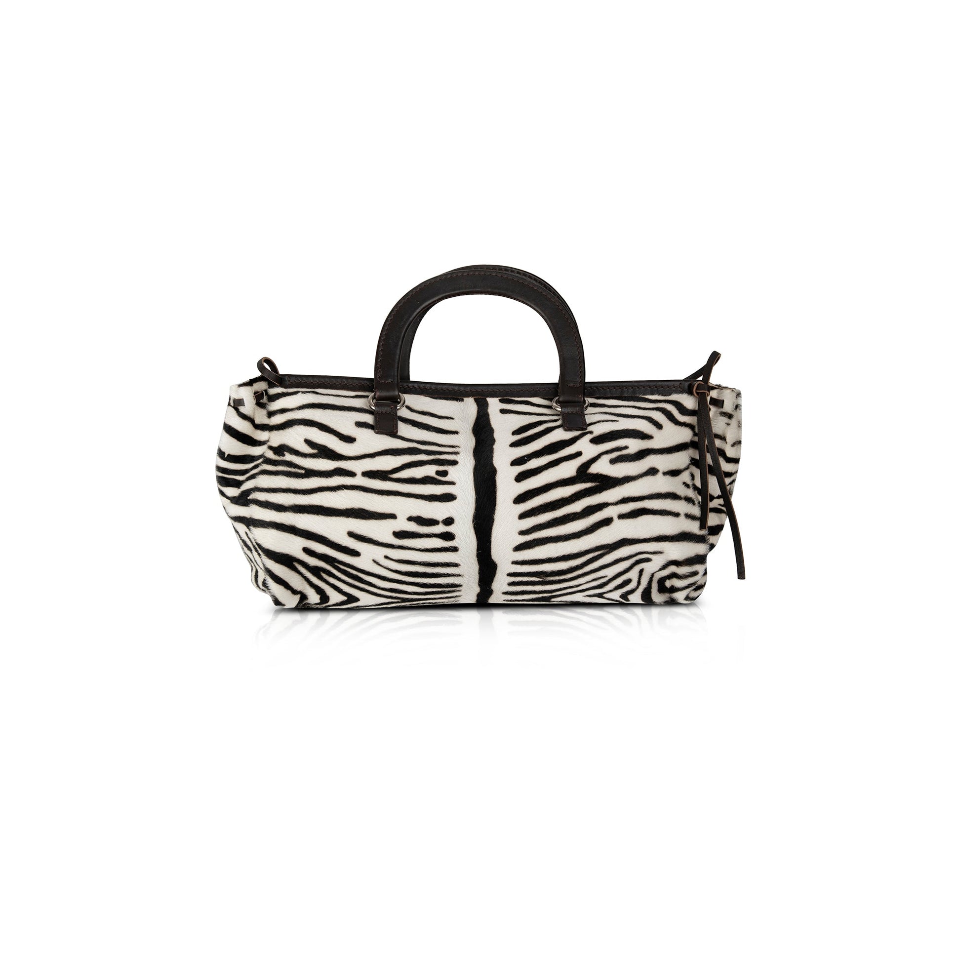 Prada Zebra Print Pony Hair Handle Bag