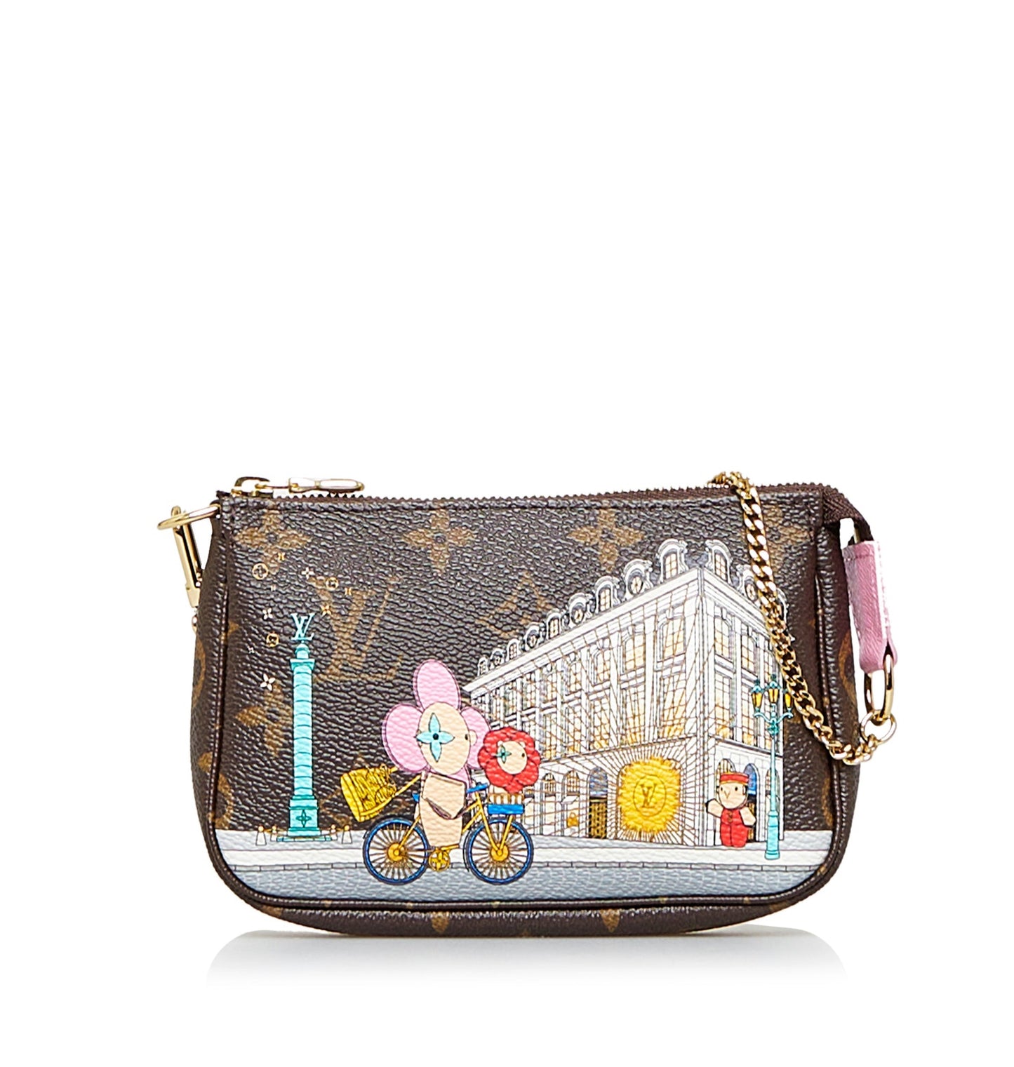 LOUIS VUITTON Limited Edition Vivienne Mini Monogram Pochette Accessoires Baguette