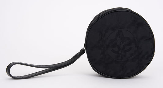 Chanel Travel Line Round Wristlet Nylon