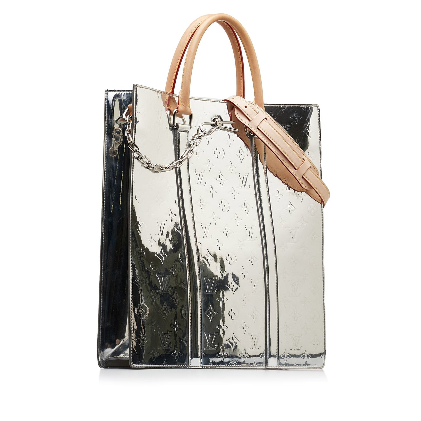 LOUIS VUITTON Monogram Vernis Miroir Sac Plat Satchel