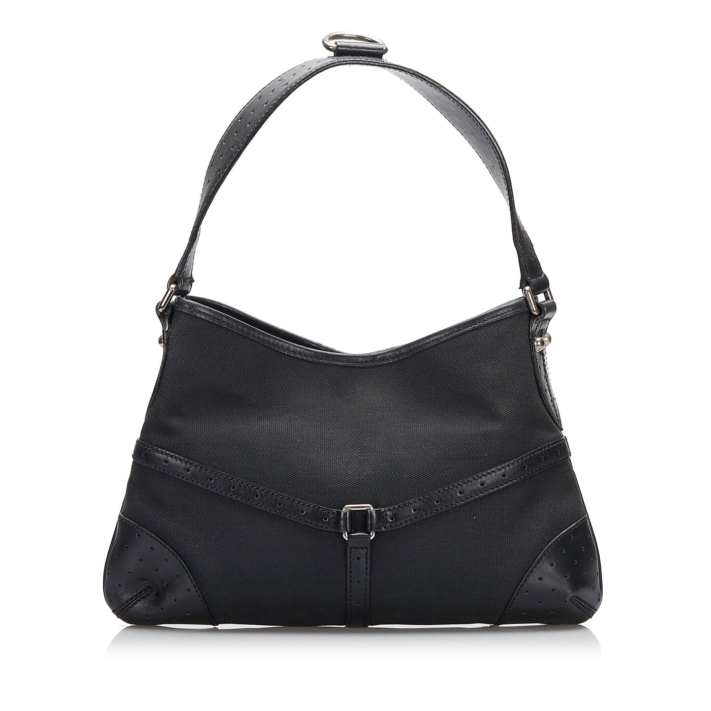 Gucci Leather Canvas Shoulder Bag