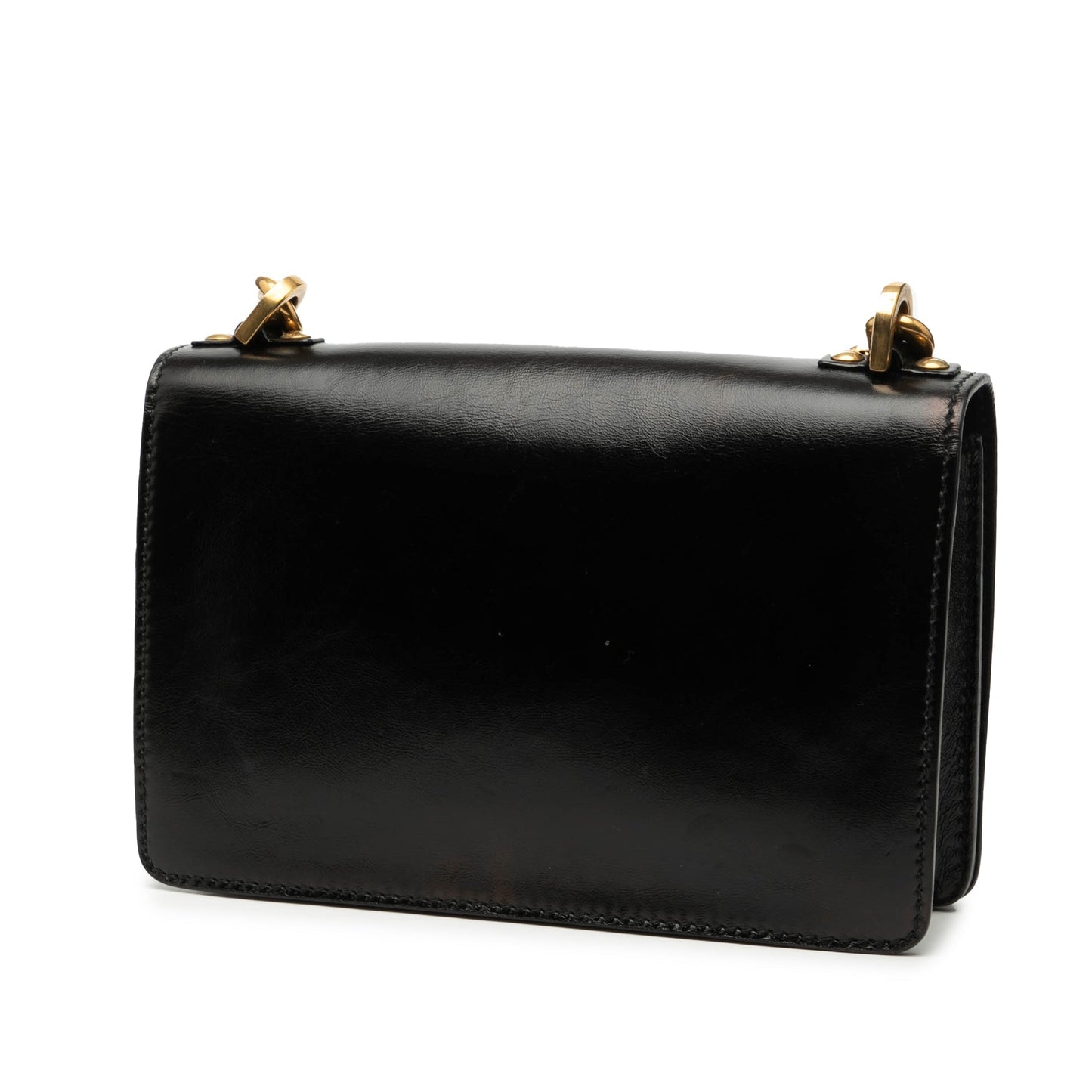 Black Dior Leather JAdior Chain Flap Shoulder Bag