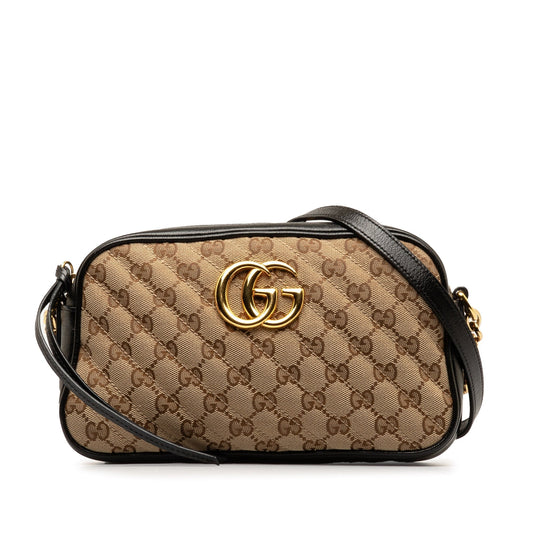 Gucci GG Marmont Leather Canvas Crossbody Style 2