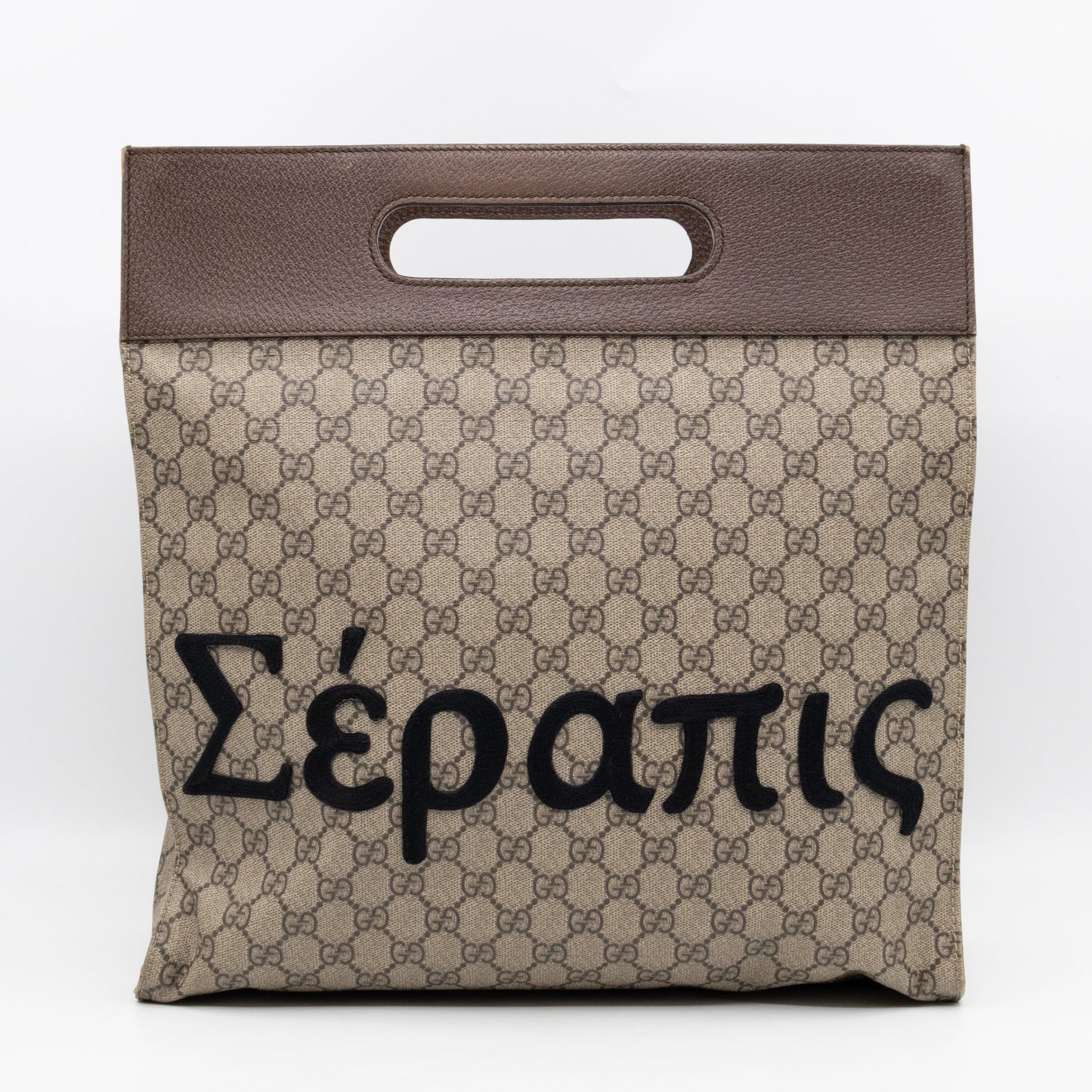 Gucci Leather Canvas Tote
