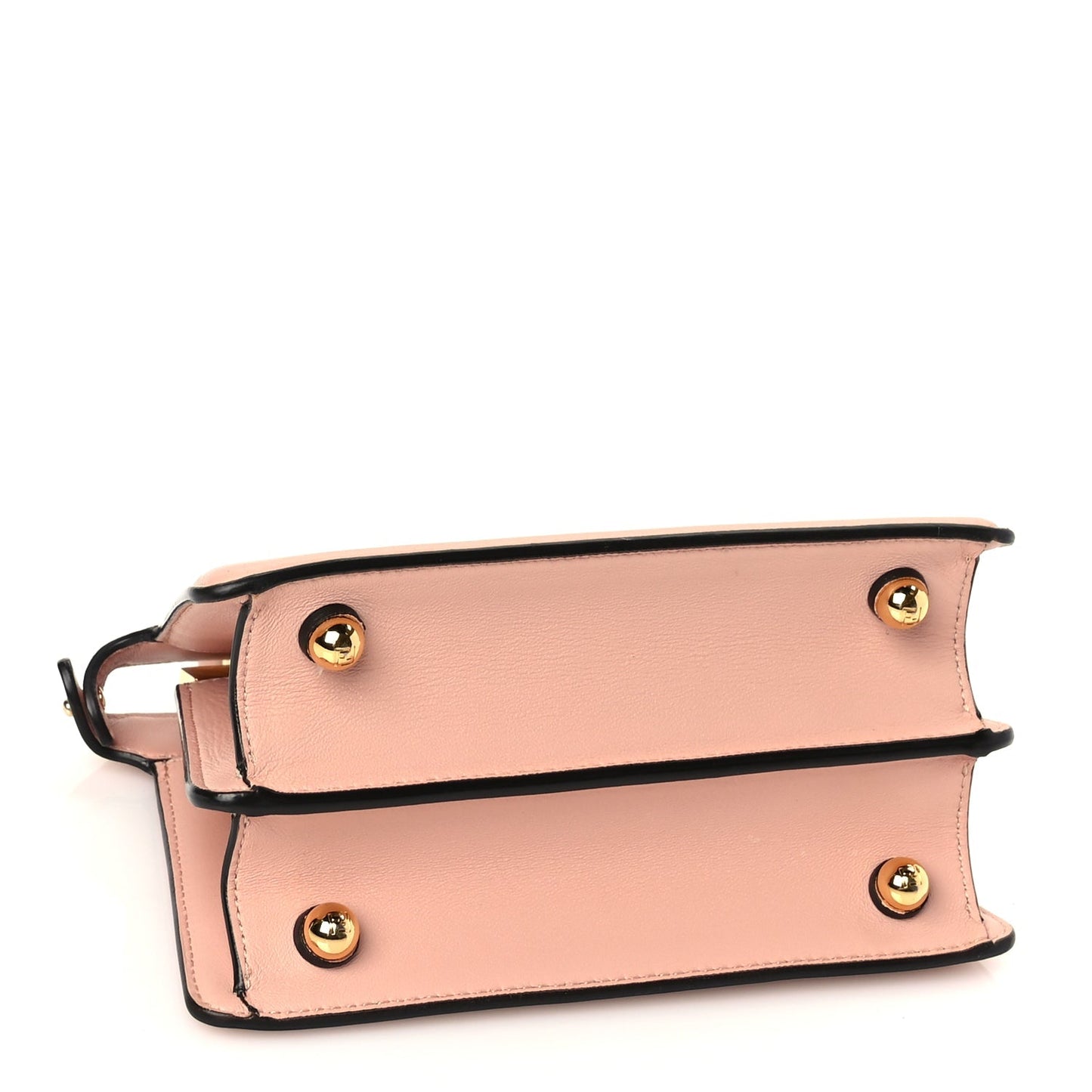 Fendi Shiny Nappa Petite Peekaboo I SEE U Satchel Baby Pink
