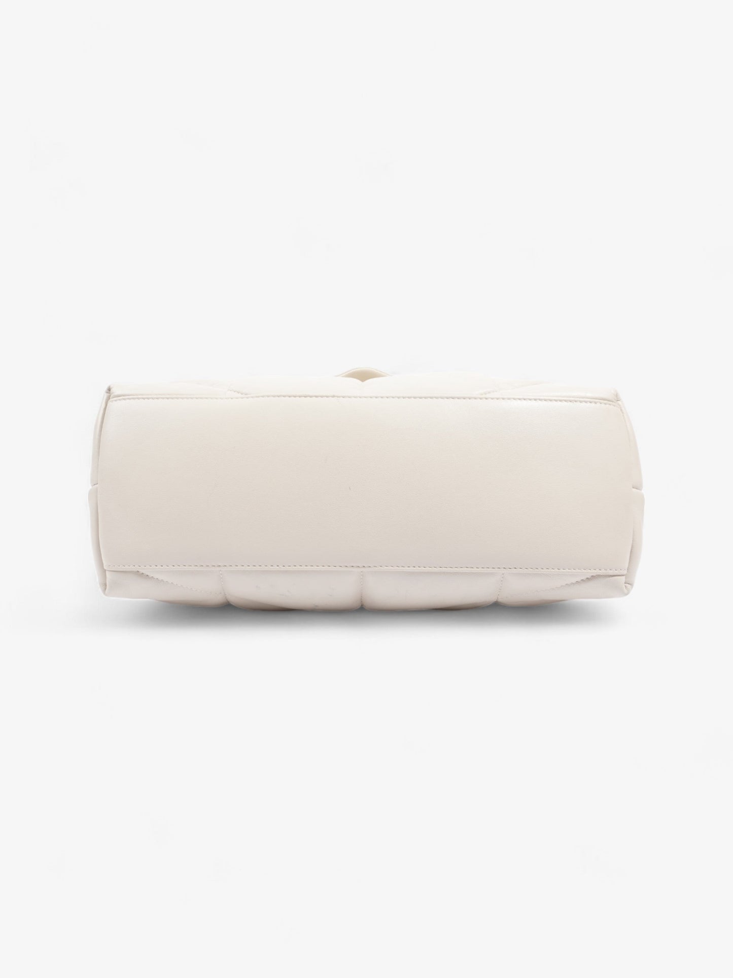 Saint Laurent Lou Lou Puffer White Nappa Leather Medium