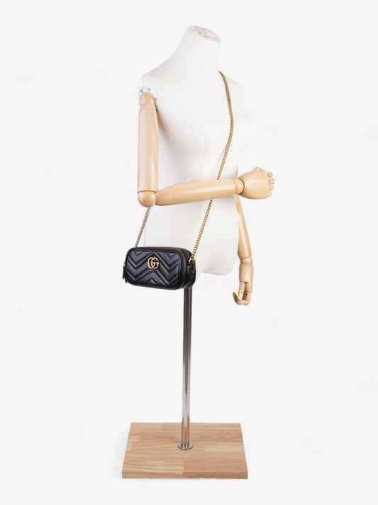 Gucci marmont bag Black Leather