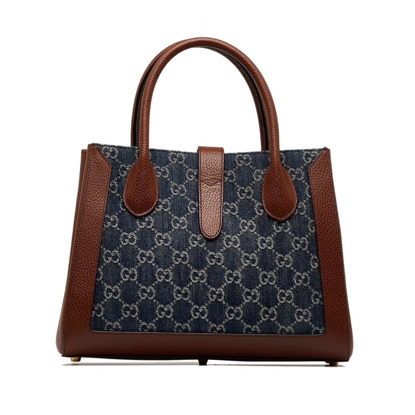 Gucci Jackie Blue Leather Denim Tote