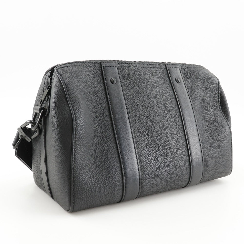 LOUIS VUITTON Shoulder Bag Calfskin black LV Aerogram City Keepall