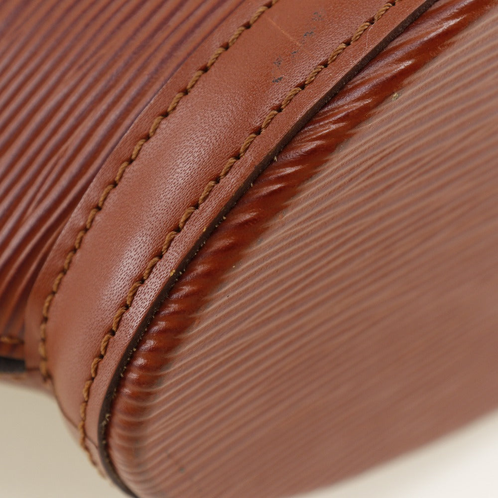 LOUIS VUITTON Handbag Epi Leather Brown Sun jack Women