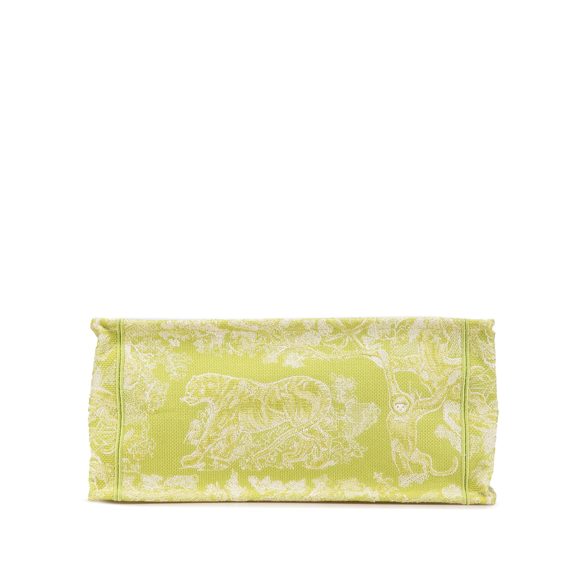 Green Dior Medium Canvas Embroidered Dioriviera Toile De Jouy Book Tote