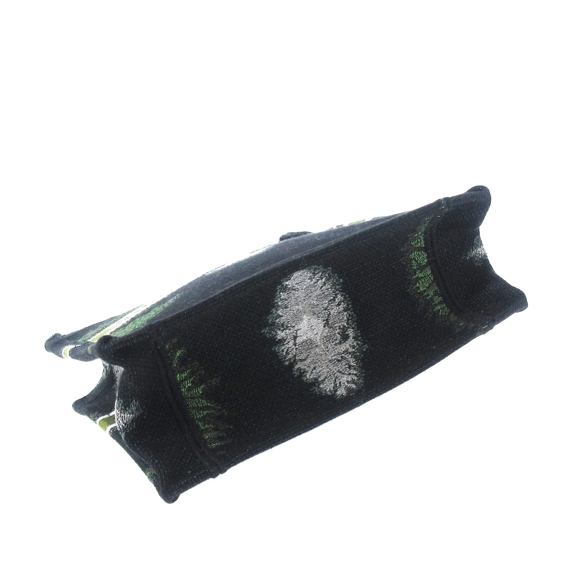 Green Dior Tie Dye Vertical Book Tote