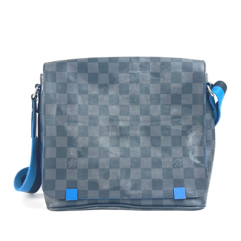 LOUIS VUITTON Shoulder Bag Damier Grafitto Canvas black Damier Grafitte District PM