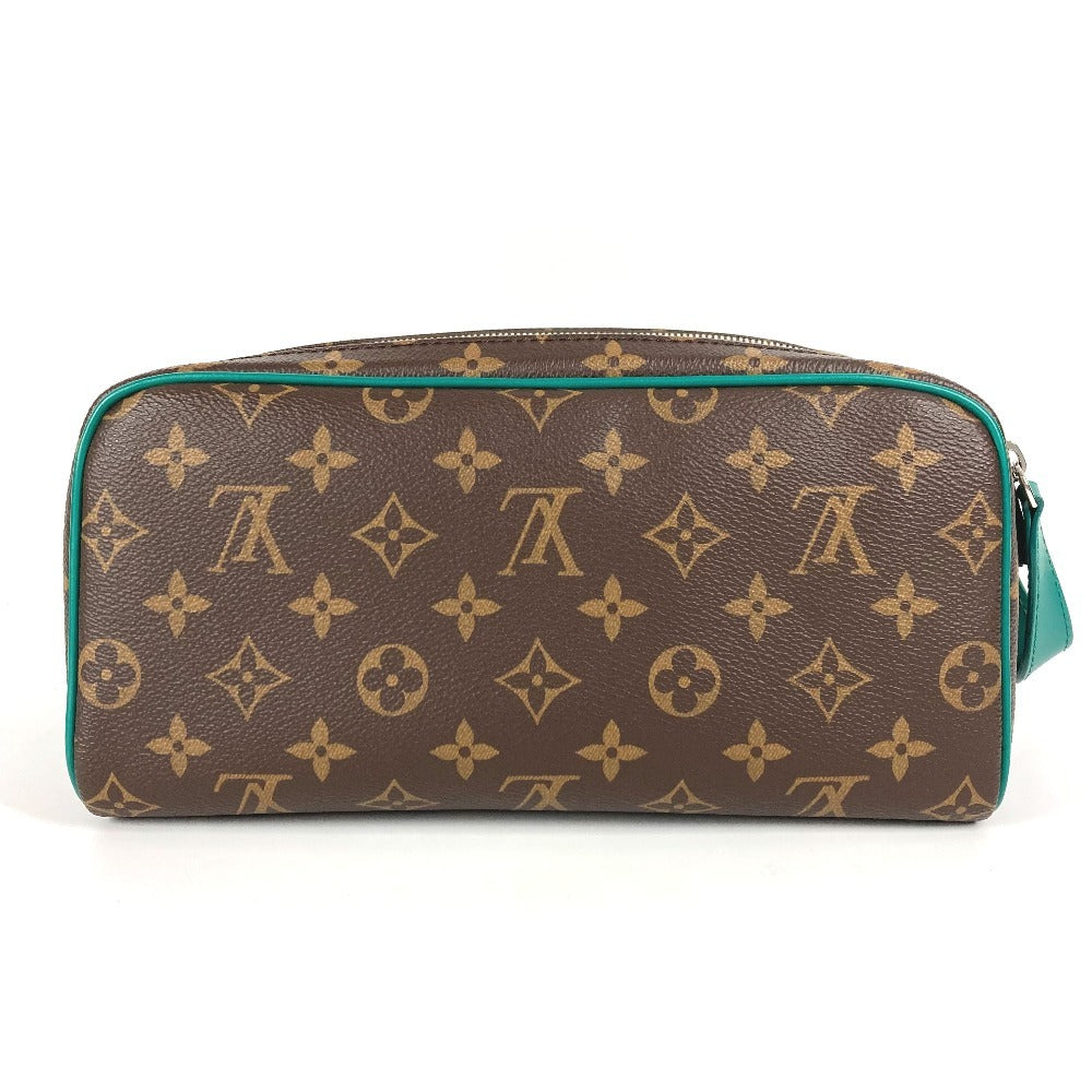  LOUIS VUITTON business bag Monogram macacer canvas green Monogram Dopp Kit Dopp Kit