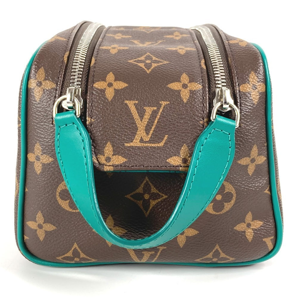  LOUIS VUITTON business bag Monogram macacer canvas green Monogram Dopp Kit Dopp Kit