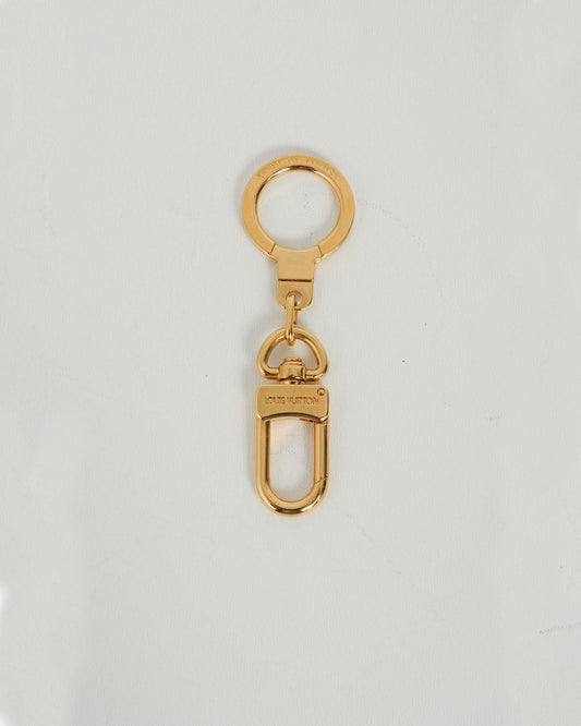 Louis Vuitton Gold Tone Anokure New Keychain Key Ring