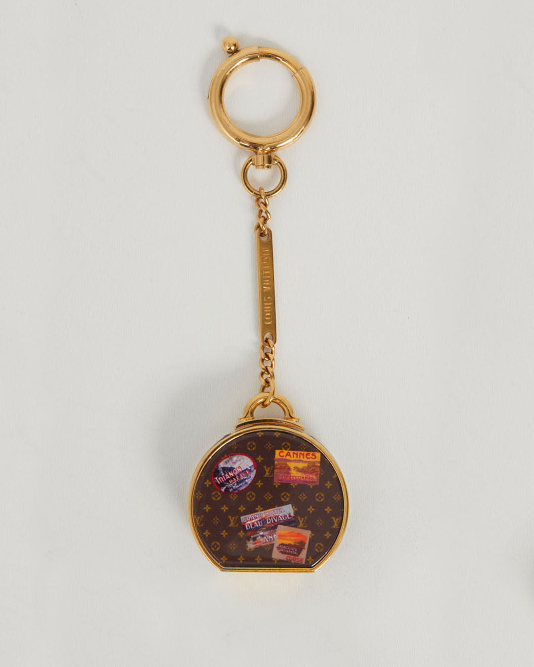 Louis Vuitton Monogram Plastic Micro Boîte Chapeau Mirror Key Charm