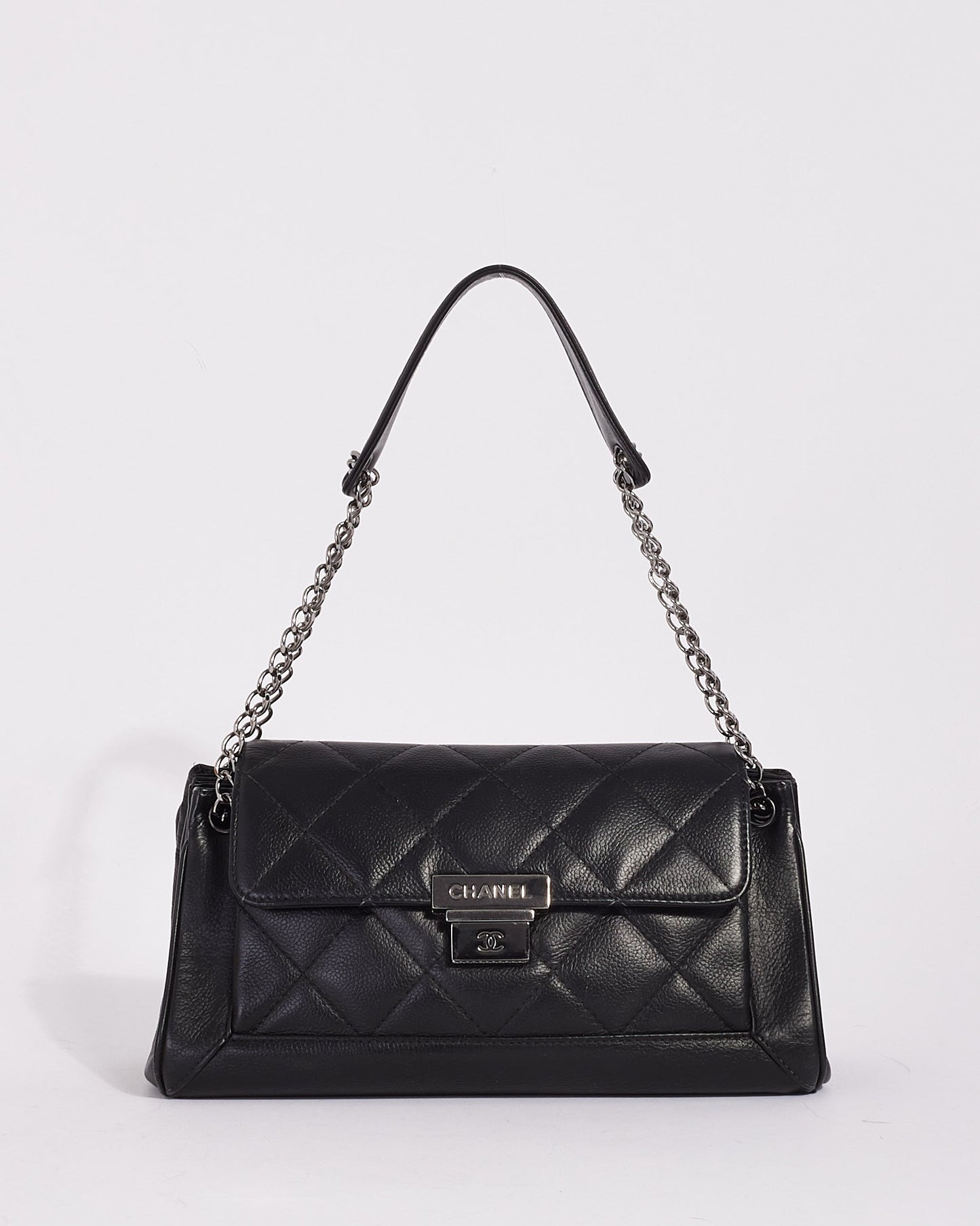 Chanel Black Caviar Leather 2003 Small Shoulder bag