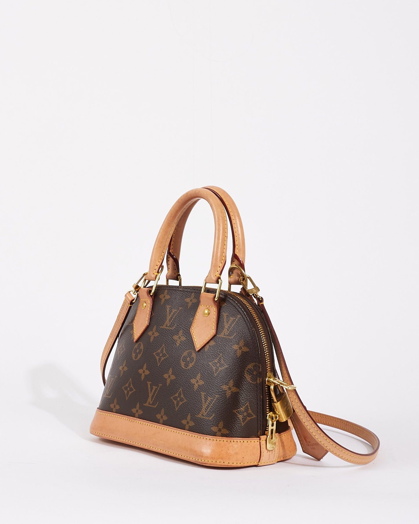 Louis Vuitton Monogram Canvas Alma BB Bag with Strap