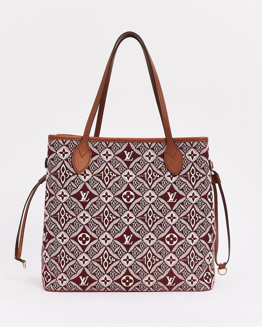 Louis Vuitton Bordeaux Monogram Jacquard Since 1854 Neverfull MM