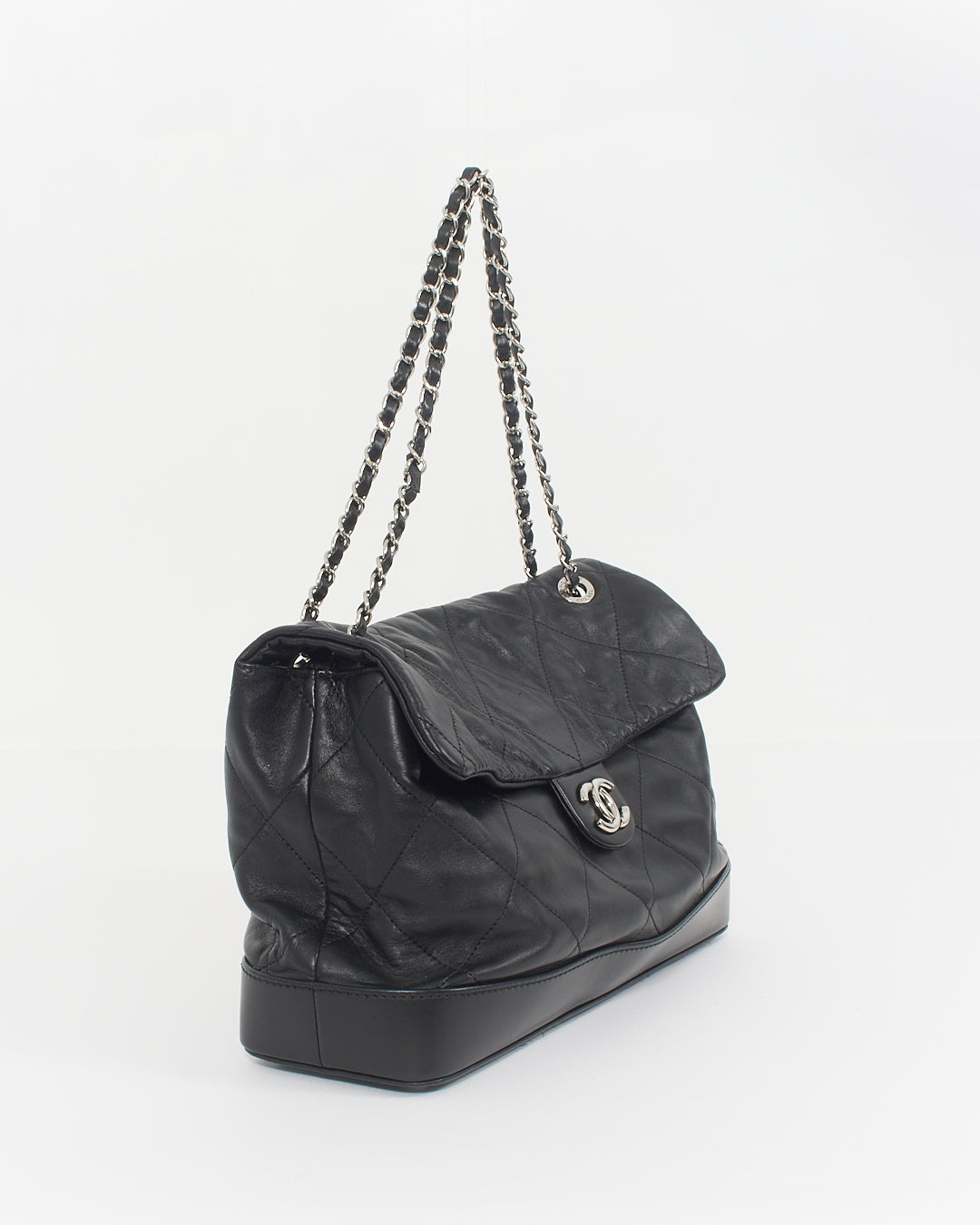 Chanel Black Lambskin Ultimate Stitch Structured Shoulder Bag