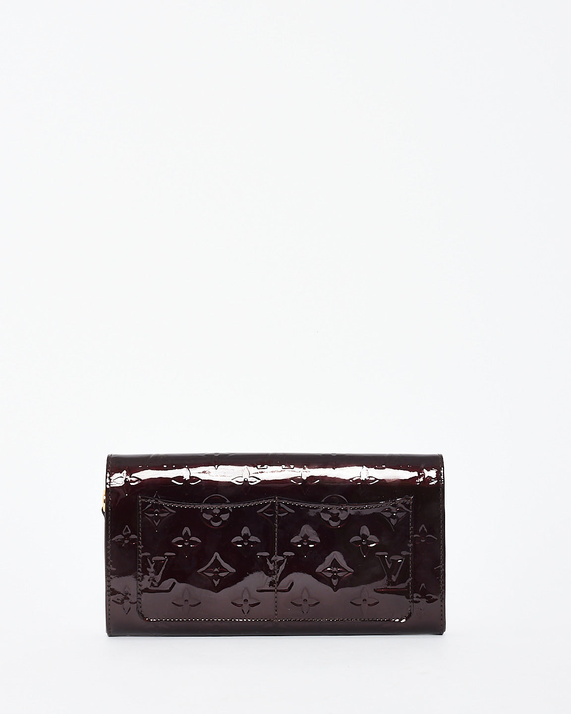 Louis Vuitton Amarante Monogram Vernis Leather Rossmore MM Clutch with Strap