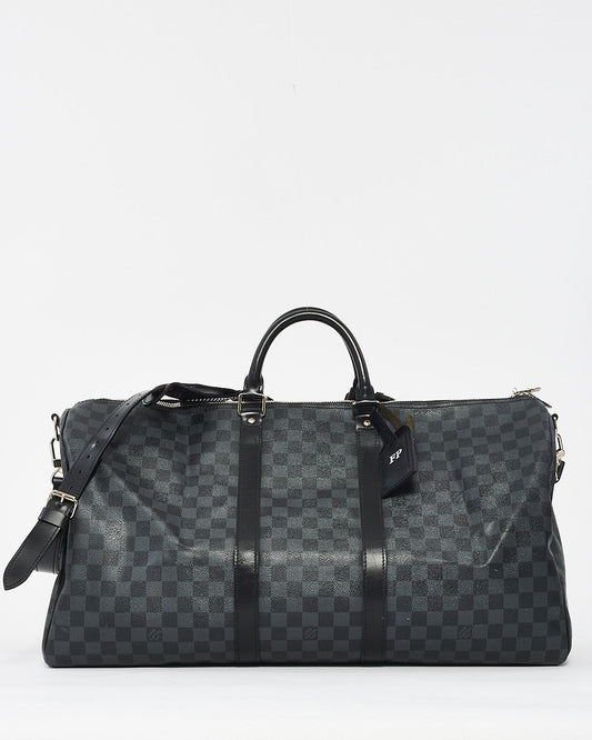 Louis Vuitton Damier Graphite Canvas Keepall Bandoulière 55 Bag