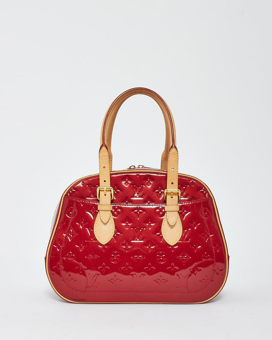 Louis Vuitton Red Pomme D'Amour Vernis Summit Drive Top Handle Bag