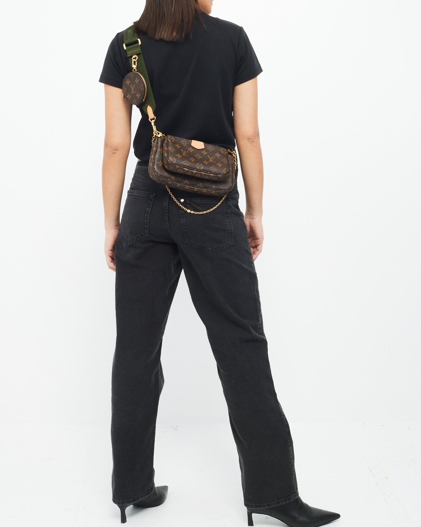 Louis Vuitton Monogram Canvas Green Multi Pochette Accessoires