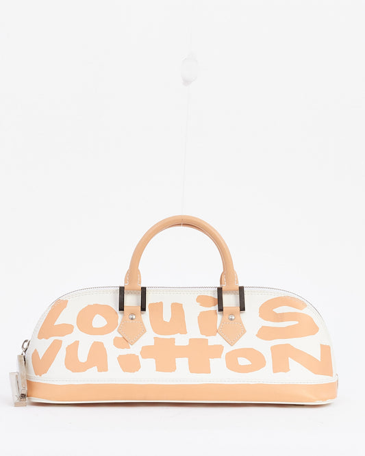 Louis Vuitton Beige/Cream Stephen Spro Horizontal Graffiti Alma Bag