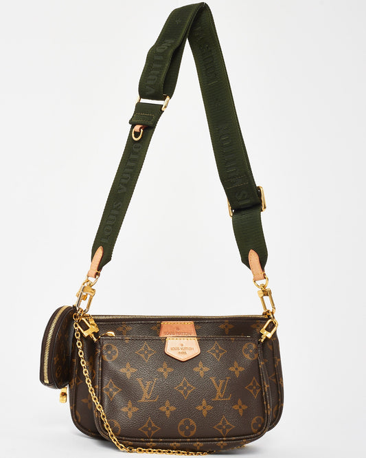 Louis Vuitton Monogram Canvas Green Multi Pochette Accessoires