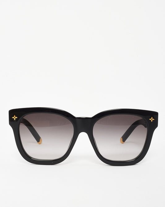 Louis Vuitton Black Acetate My Monogram Square Sunglases Z1523E