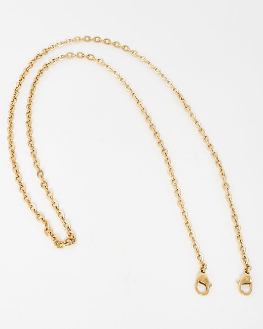 Louis Vuitton Gold Tone Metal Felicie Chain Strap
