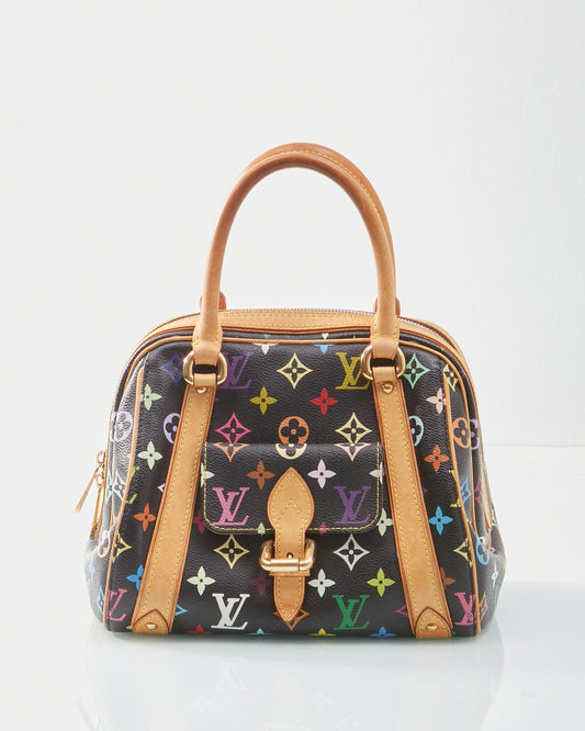 Louis Vuitton Multi Color Murakami Collection Priscilla Top Handle Bag