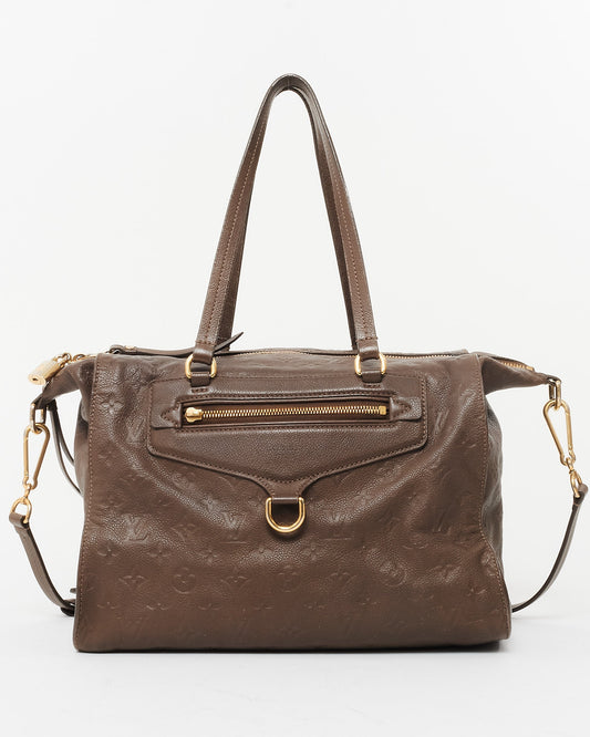Louis Vuitton Taupe Monogram Empreinte Leather Lumine PM Bag