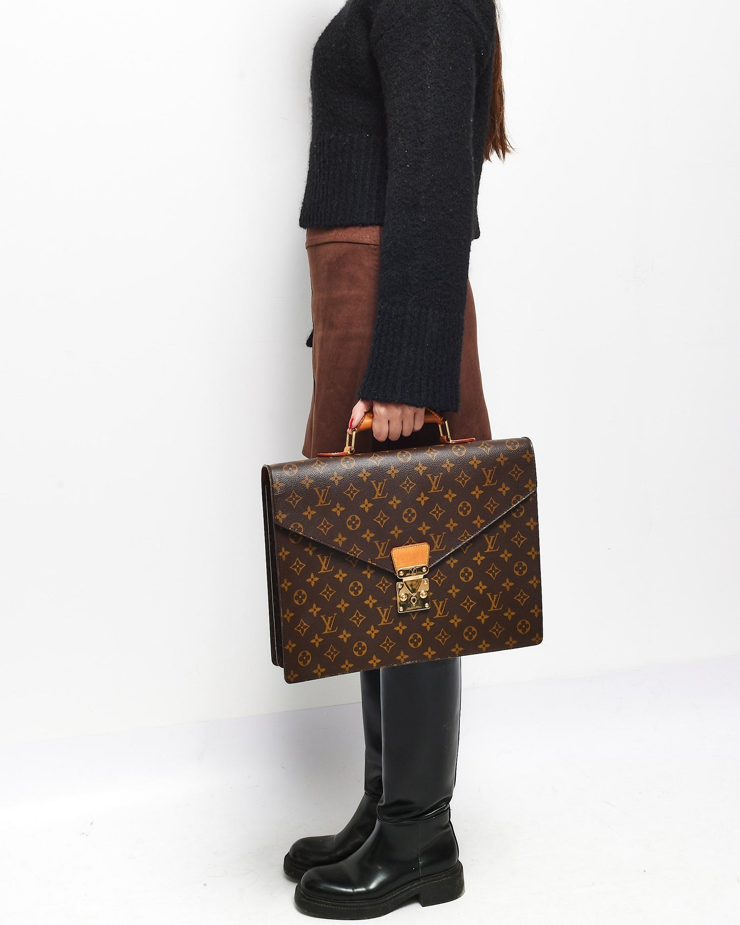 Louis Vuitton Monogram Canvas Serviette Ambassadeur Briefcase
