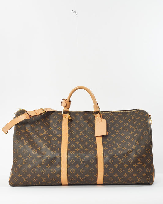 Louis Vuitton Monogram Canvas Keepall Bandoulière 60 Duffle Bag