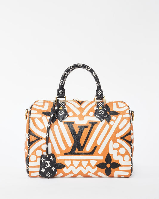 Louis Vuitton Coated Canvas Cream and Caramel Crafty Bandoulière Bag